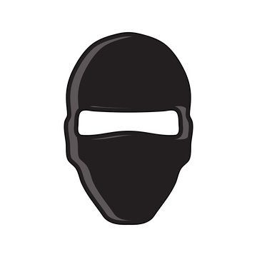 Balaclava terrorist military mask simple icon. Flat style. Cartoon style.  Military symbol for web and mobile. Stock Vector | Adobe Stock