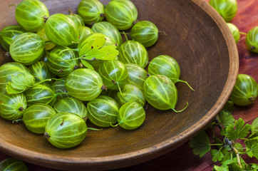 gooseberries on a plate