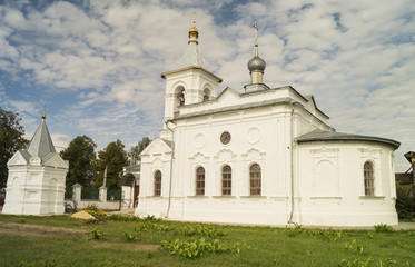 Fototapeta na wymiar Church Nikolaya Miracle worker in village Mstyora
