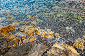 Rocky beach background