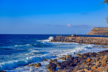 Mediterranean Sea coast of Crete