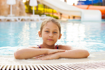 child in pool