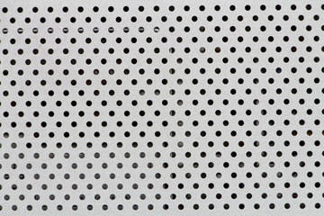 white grille and hole