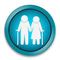 Elderly symbol. old people icon