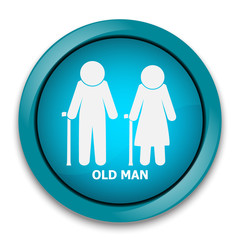 Elderly symbol. old people icon