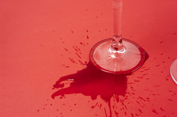 Red wine stain