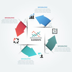 Modern infographics options banner