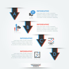 Modern infographics options banner