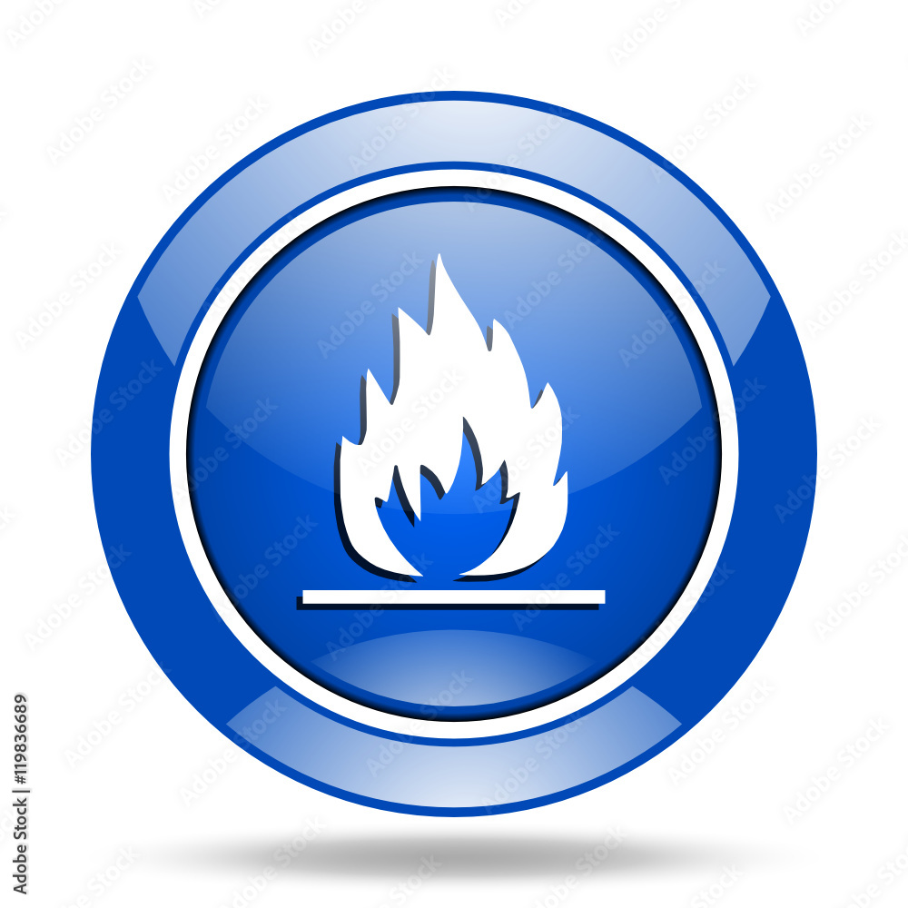 Poster modern design blue glossy web vector icon