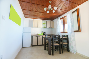 Interior of a guest house kitchen