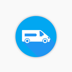 delivery car icon, van sign