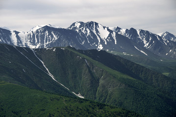 Alpine landscape in Altai Mountains, Siberia, Russian Federation
