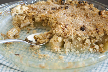 Spicy apple crumble
