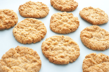 Tasty homemade oatmeal cookies
