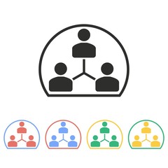 Human interaction - vector icon.