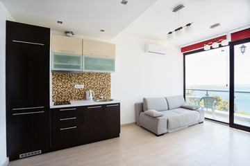 Interior of a guest house  kitchen