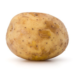 new potato tuber isolated on white background cutout