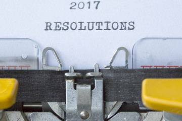 2017 Resolutions