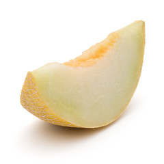 melon slice isolated on white background cutout