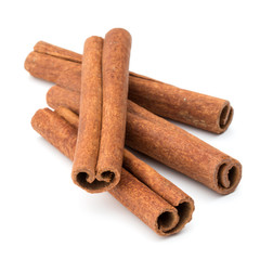 cinnamon stick spice isolated on white background closeup