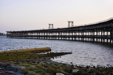 Obraz premium Panorámica del Muelle de Riotinto en Huelva, España