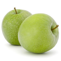 green apple isolated on white background cutout