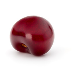 Sweet cherry berry isolated on white background cutout