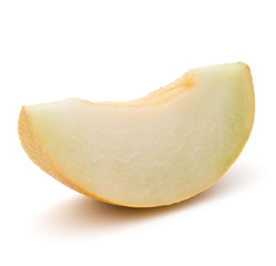 melon slice isolated on white background cutout
