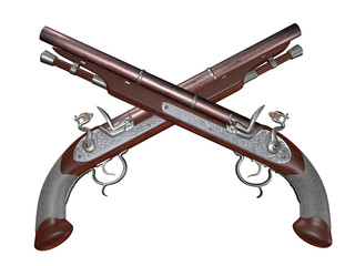 double flintlock pistols