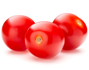fresh cherry tomato isolated on white background cutout