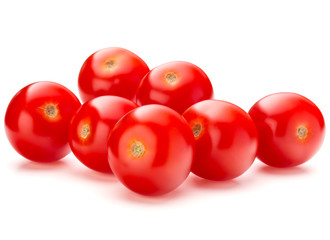 fresh cherry tomato isolated on white background cutout