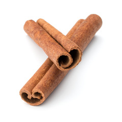 cinnamon stick spice isolated on white background closeup