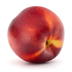 Nectarine fruit isolated on white background close up