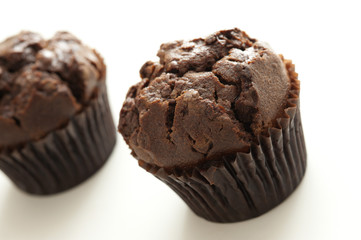 homemade delicious chocolate chip muffins