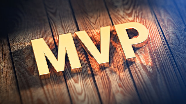 Acronym MVP On Wood Planks