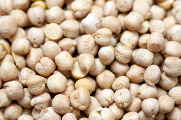 Background of dried chickpeas
