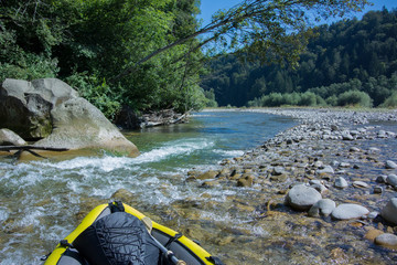 Kanufahren in Gebirgsbach