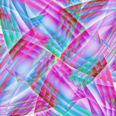 Obraz premium Abstract old chaotic pattern with colorful translucent curved li