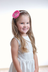 young beautiful girl with long hair