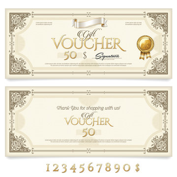Gift Voucher with Ornaments