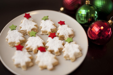Tasty golden Christmas cookies