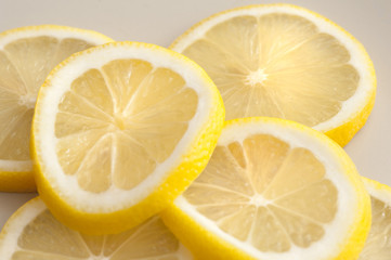 Several segments of lemon
