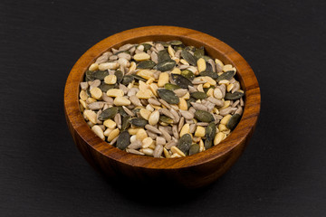 mixed seeds close up