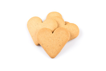 Gingerbread hearts cookies