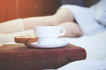 woman in bed