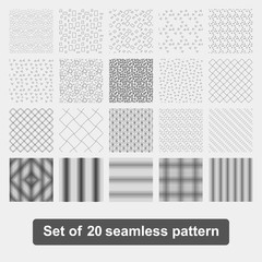 20 of geometric seamless patterns.