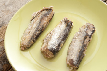 sardines on a plate
