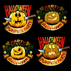 Jack-o'-lantern logo to celebrate Halloween.