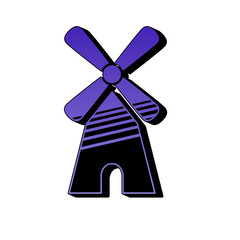 ikona retro lata 80 wektor