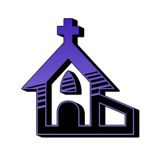 ikona retro lata 80 wektor